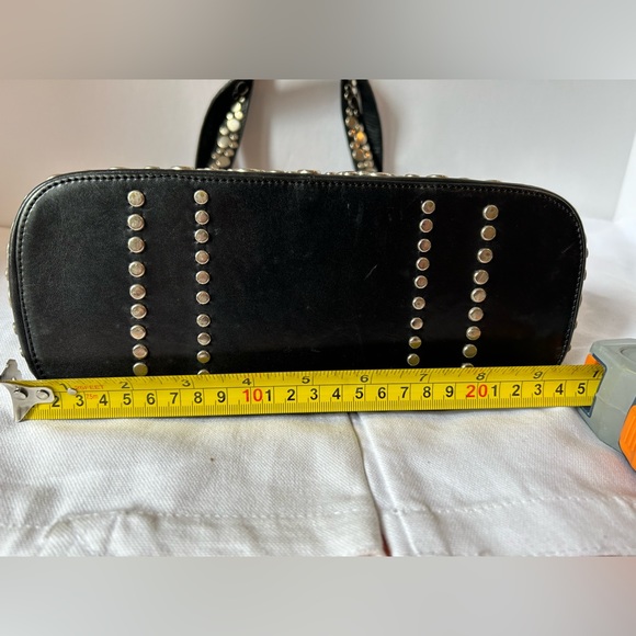 BCBGMAXAZRIA Black Handbag W/ Silver Studs - Picture 13 of 15